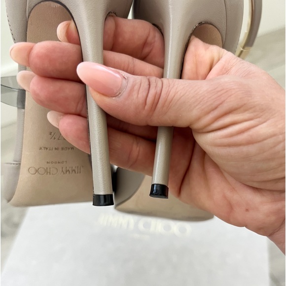 🛍️ Jimmy Choo ‘DREECE’ PUMPS 110 stone smoke - Picture 11 of 13